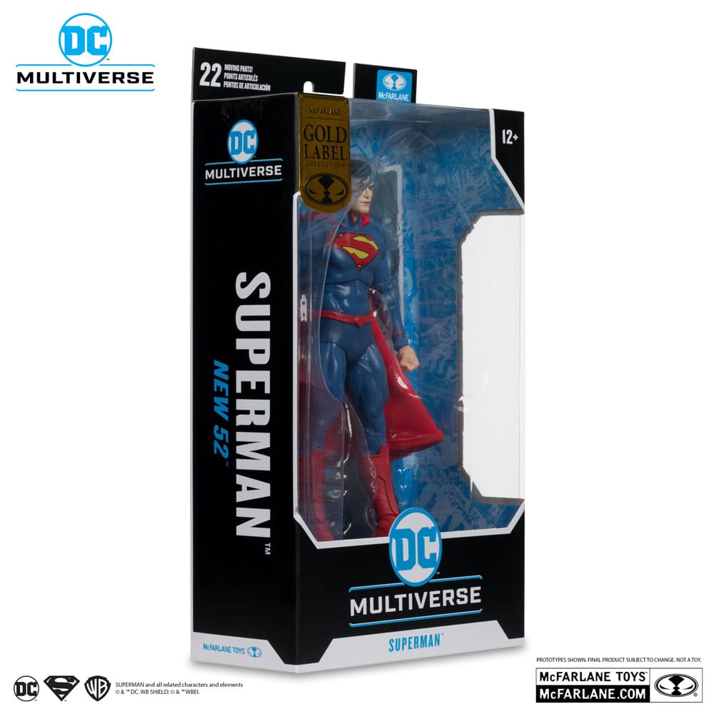 The New 52 DC Multiverse Actionfigur Superman (Gold Label) 18 cm - Versand: 5-7 Tage nach Bestellung