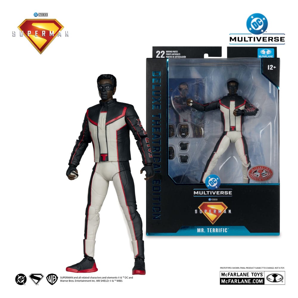 Superman (2025) DC Multiverse Deluxe Theatrical Edition Actionfigur Mr. Terrific (Red Platinum Edition) 18 cm - Versand: 5-7 Tage nach Bestellung