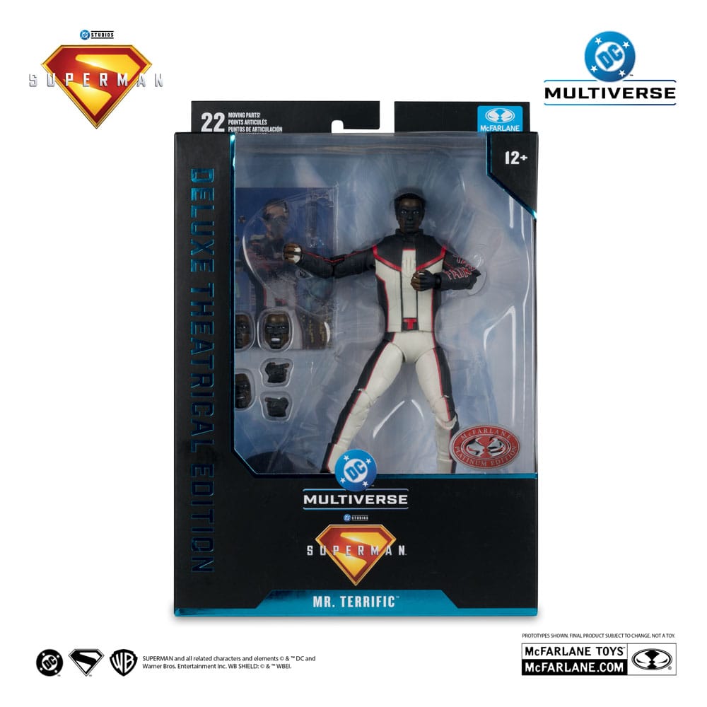 Superman (2025) DC Multiverse Deluxe Theatrical Edition Actionfigur Mr. Terrific (Red Platinum Edition) 18 cm - Versand: 5-7 Tage nach Bestellung