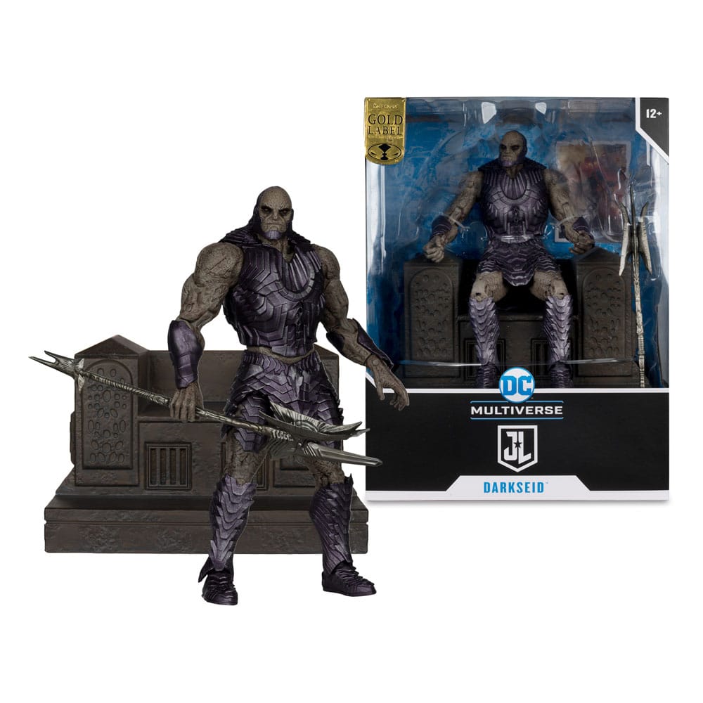 Zack Snyder's Justice League DC Multiverse Mega Actionfigur Darkseid with Throne (Gold Label) 24 cm - Versand: 5-7 Tage nach Bestellung