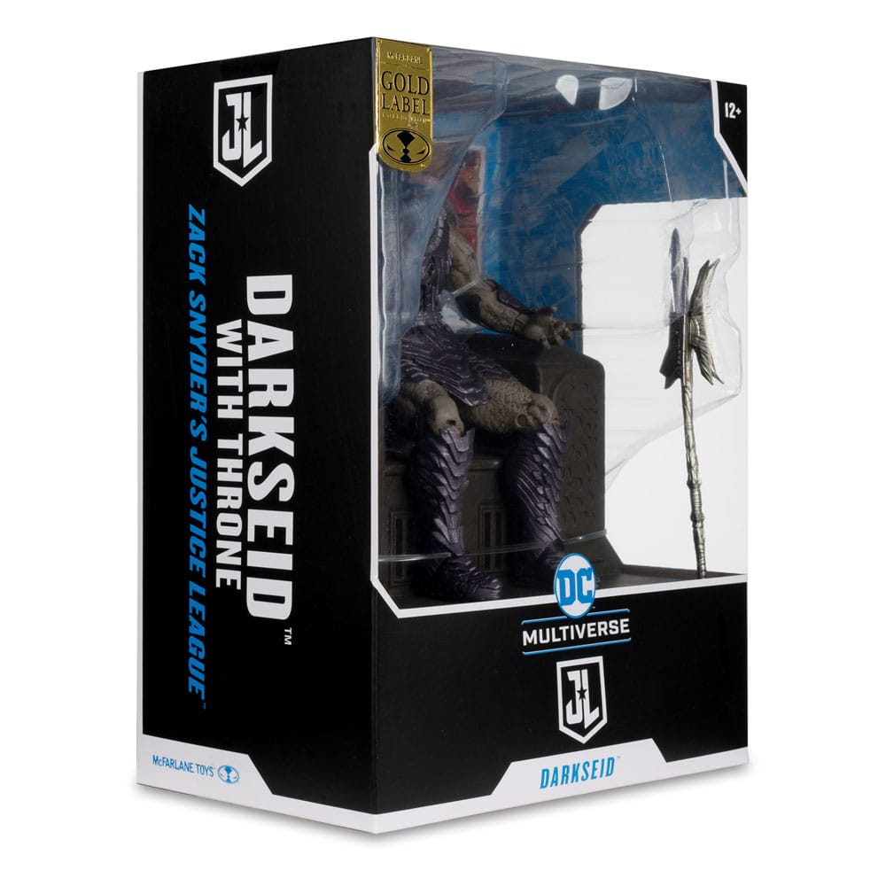 Zack Snyder's Justice League DC Multiverse Mega Actionfigur Darkseid with Throne (Gold Label) 24 cm - Versand: 5-7 Tage nach Bestellung