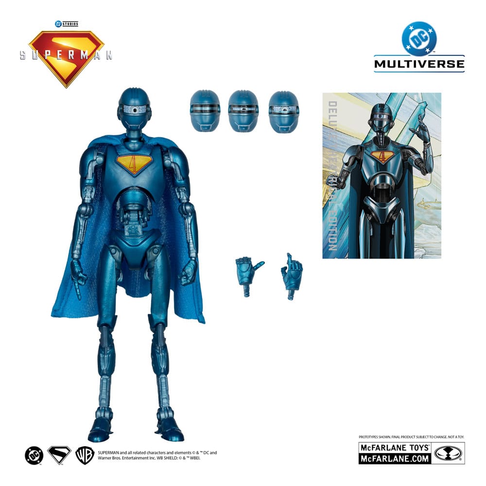 Superman (2025) DC Multiverse Deluxe Actionfigur Superman Robot (Red Platinum Edition) 18 cm - Versand: 5-7 Tage nach Bestellung