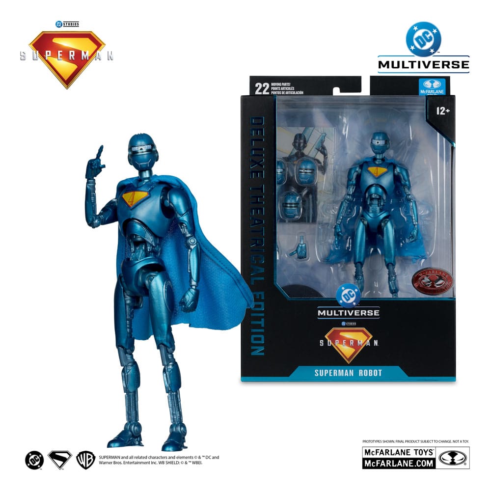 Superman (2025) DC Multiverse Deluxe Actionfigur Superman Robot (Red Platinum Edition) 18 cm - Versand: 5-7 Tage nach Bestellung
