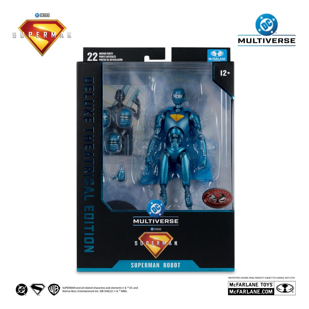 Superman (2025) DC Multiverse Deluxe Actionfigur Superman Robot (Red Platinum Edition) 18 cm - Versand: 5-7 Tage nach Bestellung