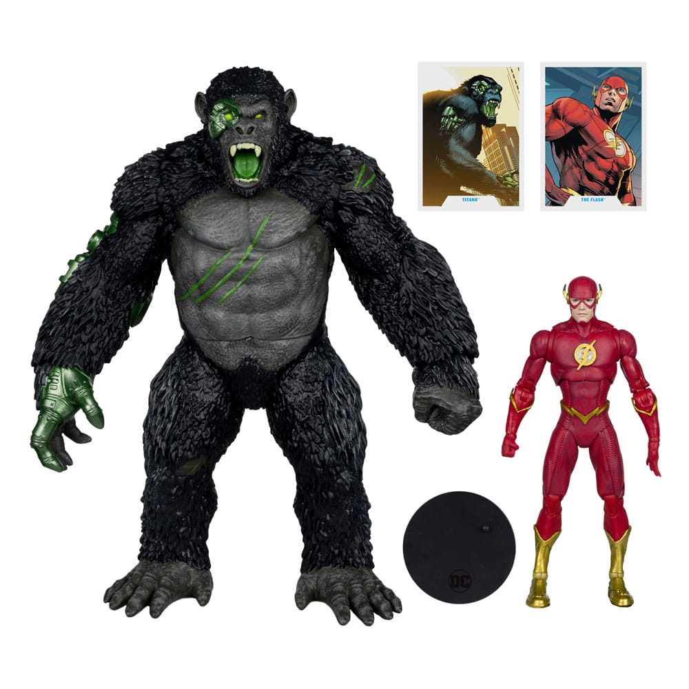 DC Multiverse Actionfiguren 2er-Pack Flash vs. Titano 18 cm - Versand: 5-7 Tage nach Bestellung