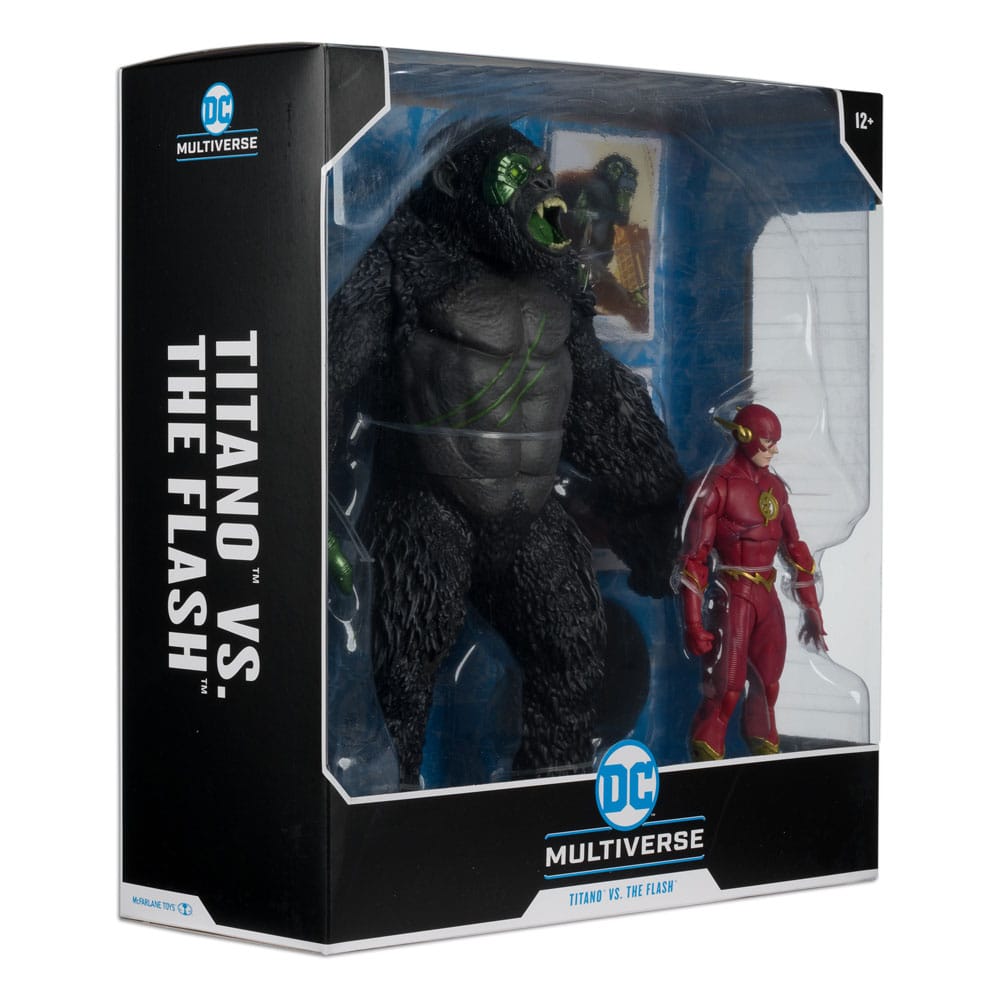 DC Multiverse Actionfiguren 2er-Pack Flash vs. Titano 18 cm - Versand: 5-7 Tage nach Bestellung