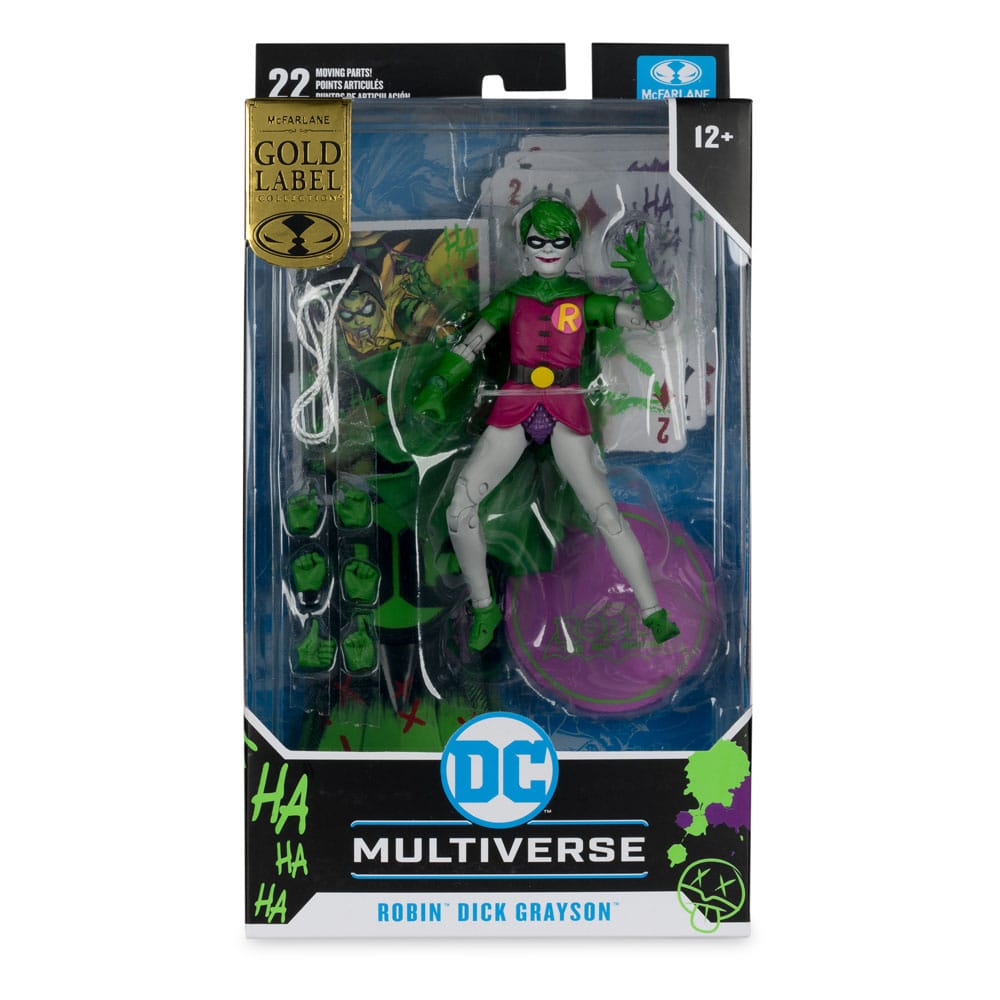 DC Rebirth DC Multiverse Actionfigur Robin (Dick Grayson) (Jokerized) (Gold Label) 18 cm - Versand: 5-7 Tage nach Bestellung