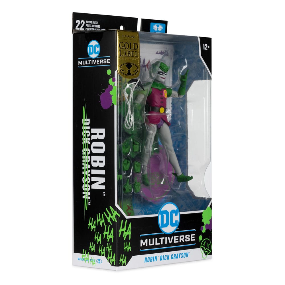 DC Rebirth DC Multiverse Actionfigur Robin (Dick Grayson) (Jokerized) (Gold Label) 18 cm - Versand: 5-7 Tage nach Bestellung