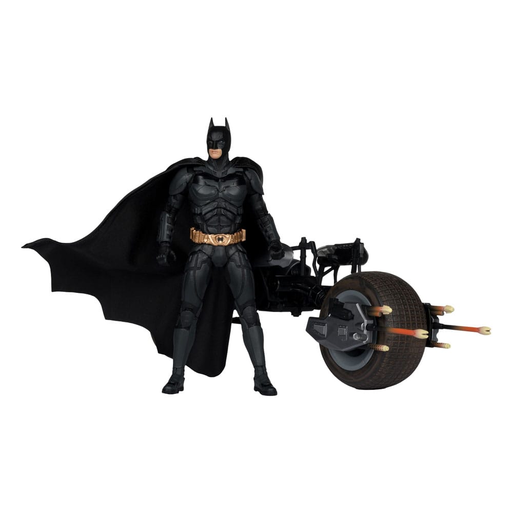 The Dark Knight DC Multiverse Actionfigur mit Fahrzeug Batman & The Batpod 18 cm - Versand: 5-7 Tage nach Bestellung
