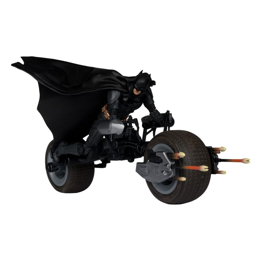 The Dark Knight DC Multiverse Actionfigur mit Fahrzeug Batman & The Batpod 18 cm - Versand: 5-7 Tage nach Bestellung