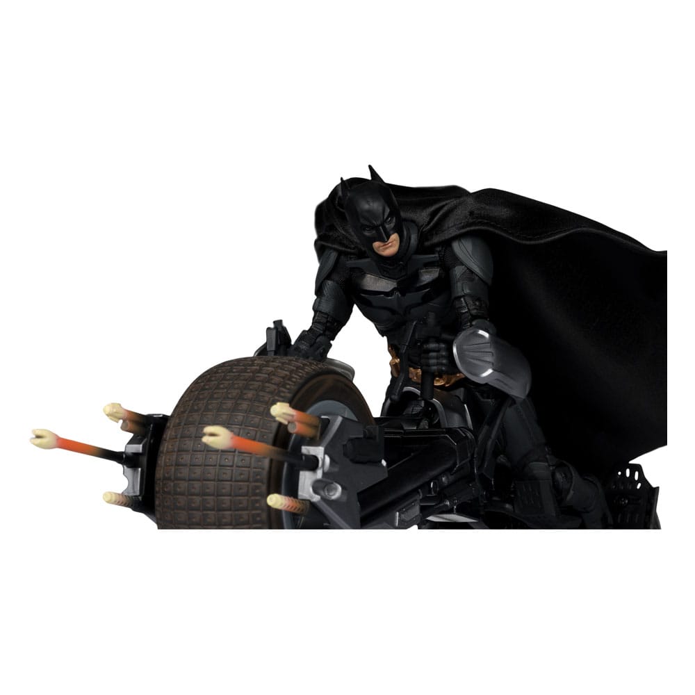 The Dark Knight DC Multiverse Actionfigur mit Fahrzeug Batman & The Batpod 18 cm - Versand: 5-7 Tage nach Bestellung