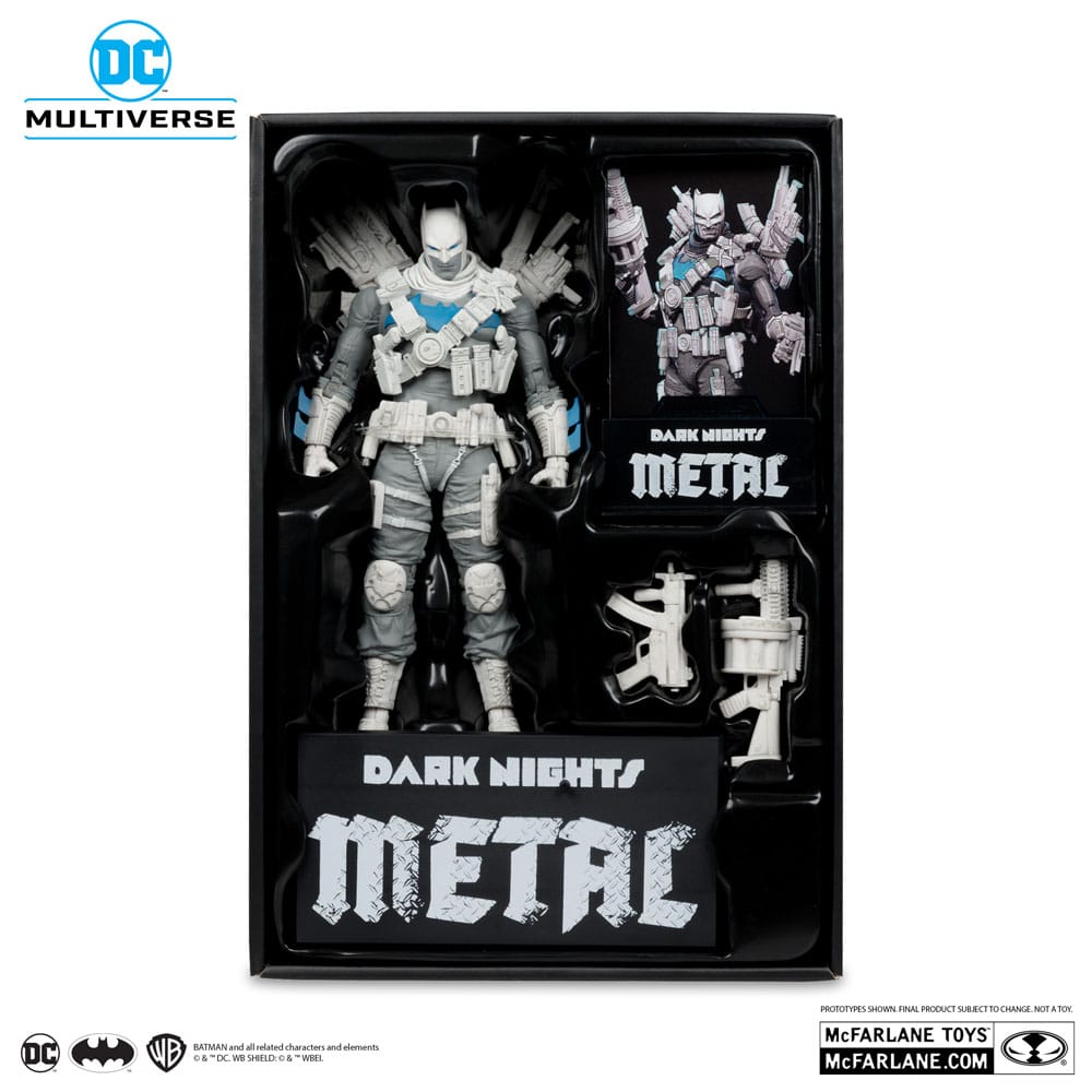 DC Multiverse Actionfigur The Grim Knight (Dark Nights Metal) (Black & White Accent Edition) (Gold Label) 18 cm - Versand: 5-7 Tage nach Bestellung