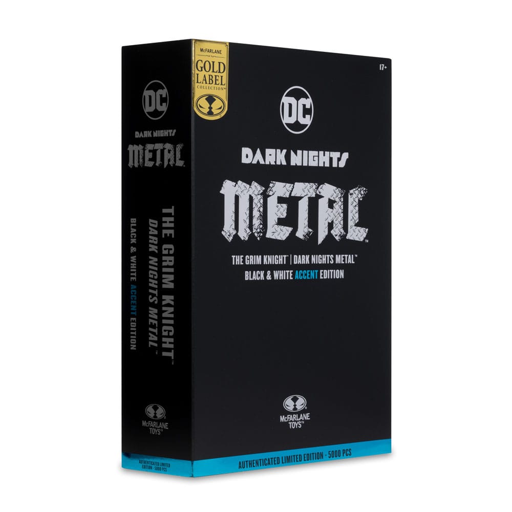 DC Multiverse Actionfigur The Grim Knight (Dark Nights Metal) (Black & White Accent Edition) (Gold Label) 18 cm - Versand: 5-7 Tage nach Bestellung