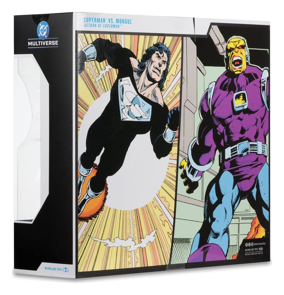 DC Multiverse Megafig Actionfigur 2er Pack Mongul vs Superman (Return of Superman) 25 cm - Versand: 7 Tage nach Bestellung