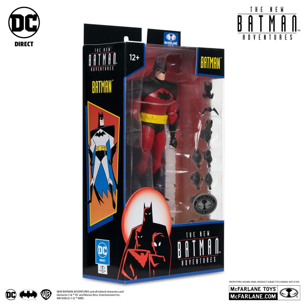 The New Batman Adventure DC Multiverse Actionfigur Batman (Silver) Platinum Edition 18 cm - Versand: 5-7 Tage nach Bestellung