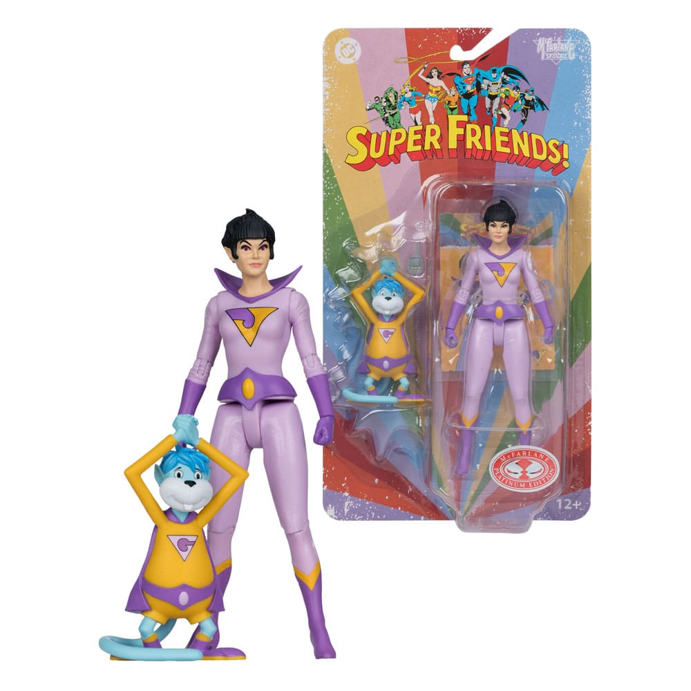 DC Retro Super Friends Actionfigur Jayna & Gleek (Red Platinum Edition) 15 cm - Preorder - ETA: 03.11.2025