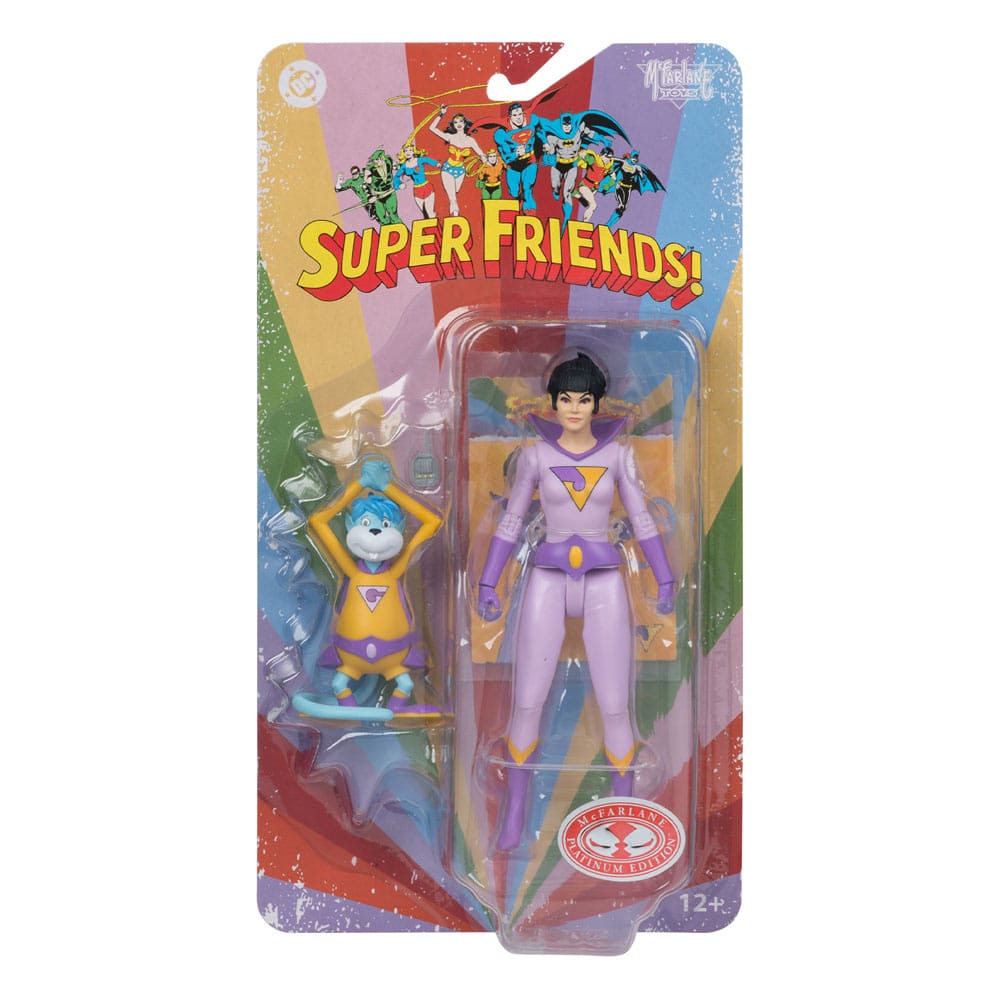 DC Retro Super Friends Actionfigur Jayna & Gleek (Red Platinum Edition) 15 cm - Preorder - ETA: 03.11.2025