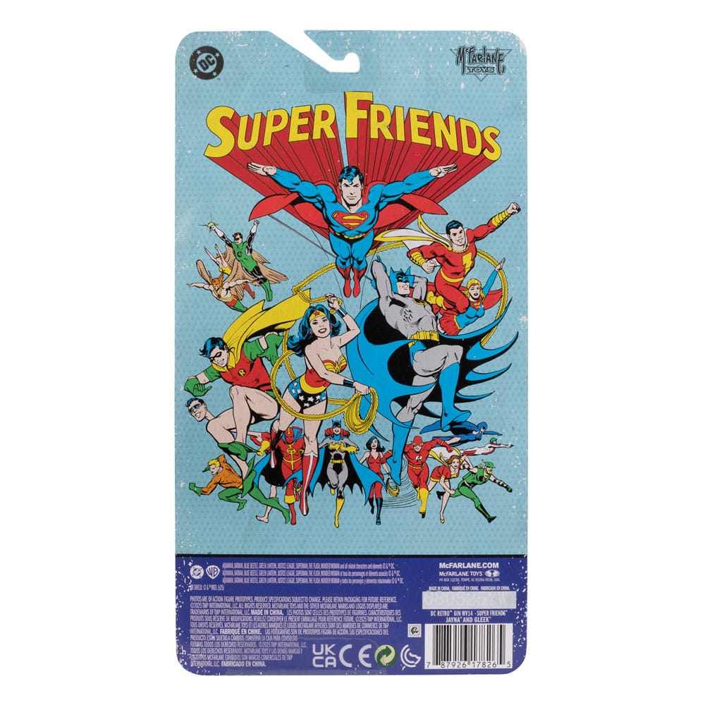 DC Retro Super Friends Actionfigur Jayna & Gleek (Red Platinum Edition) 15 cm - Preorder - ETA: 03.11.2025