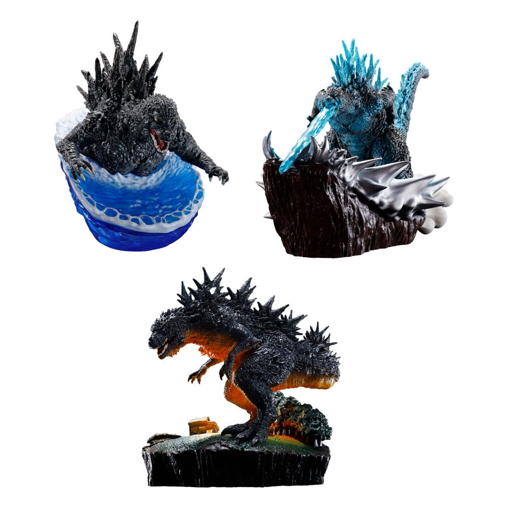 Godzilla Petitrama EX Series Sammelfiguren 3er-Pack From Zero To Minus One Set 9 cm - Preorder - ETA: 25.02.2026