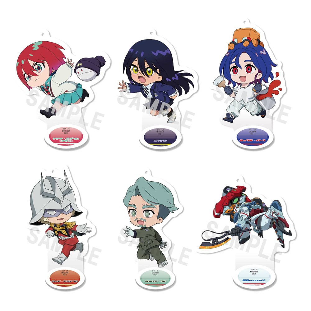 Mobile Suit Gundam GQuuuuuuX Acryl Figuren 9 cm Display (6) - Versand: 7 Tage nach Bestellung