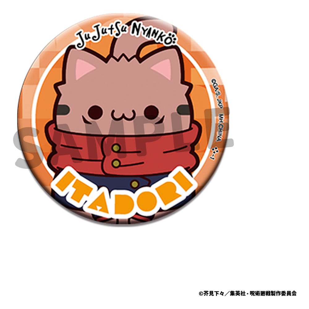 Jujutsu Kaisen Mega Cat Project Metall Ansteck-Buttons Jujutsu Cats 5 cm Sortiment (16) - Preorder - ETA: 25.12.2025