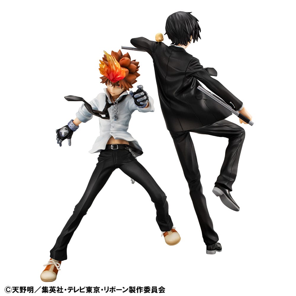 Katekyo Hitman Reborn! G.E.M. Serie PVC Statue Tsunayoshi Sawada & Kyoya Hibari & Reborn Set 21 cm - Preorder - ETA: 25.03.2026