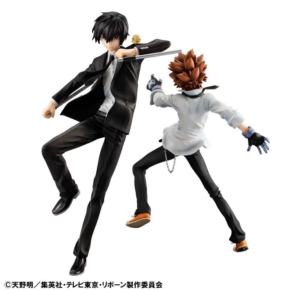 Katekyo Hitman Reborn! G.E.M. Serie PVC Statue Tsunayoshi Sawada & Kyoya Hibari & Reborn Set 21 cm - Preorder - ETA: 25.03.2026
