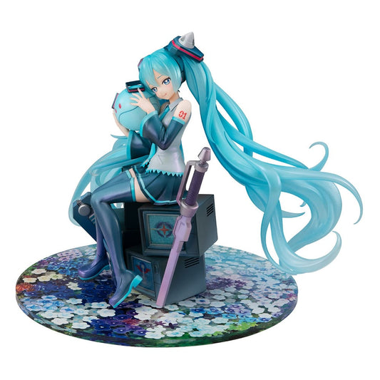 Mobile Suit Gundam x Hatsune Miku Lucrea PVC Statue Hatsune Miku x OO Gundam 45th Anniversary 17 cm         - Preorder - ETA: 25.11.2026