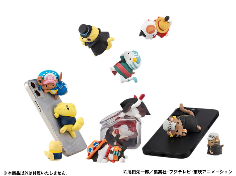 One Piece Mega Cat Project Sammelfiguren Egghead NyanPieceNyan! Stickie! 3 cm Sortiment (8) - Preorder - ETA: 25.09.2026
