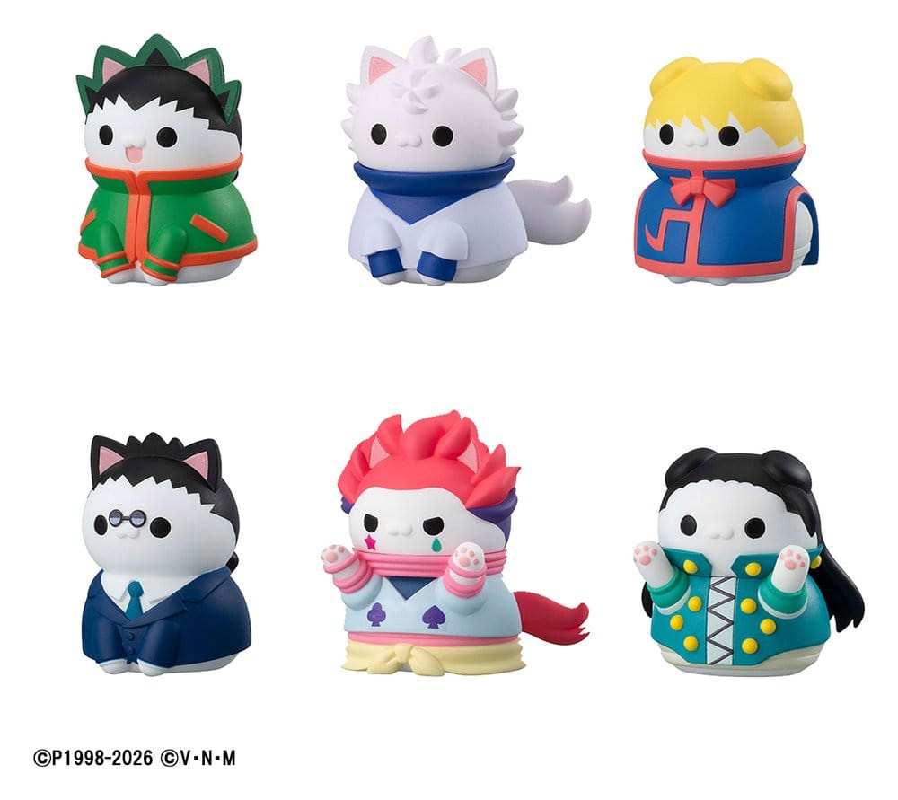 Hunter x Hunter Mega Cat Project Minifiguren Nyanter x Nyanter Hunter x Cat 3 cm Blind Box Sortiment (8) - Preorder - ETA: 25.02.2027