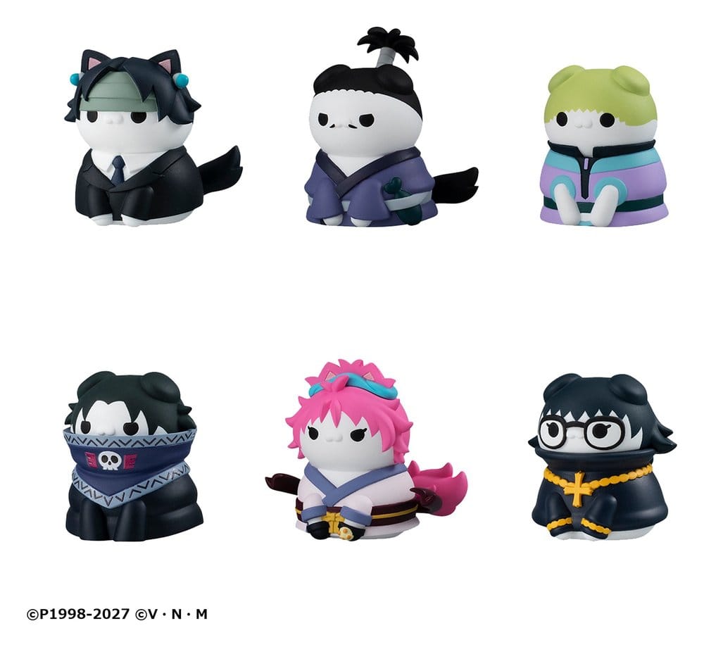 Hunter x Hunter Mega Cat Project Minifiguren Nyanter x Nyanter the Phantom Troupe x Cat 3 cm Blind Box Display (8) - Preorder - ETA: 25.03.2027