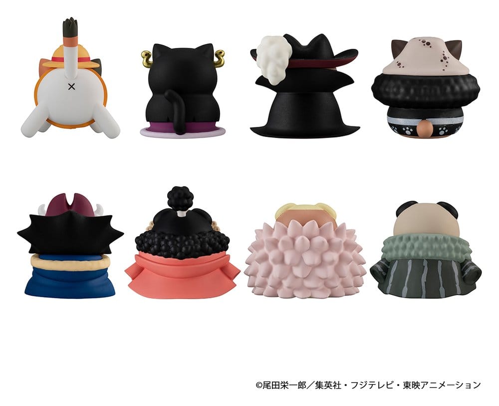 One Piece Mega Cat Project Nyan Piece Nyan! Luffy & the Seven Warlords of the Sea Minifiguren 3 cm Blind Box Display (8) (Repeat) - Preorder - ETA: 25.01.2027