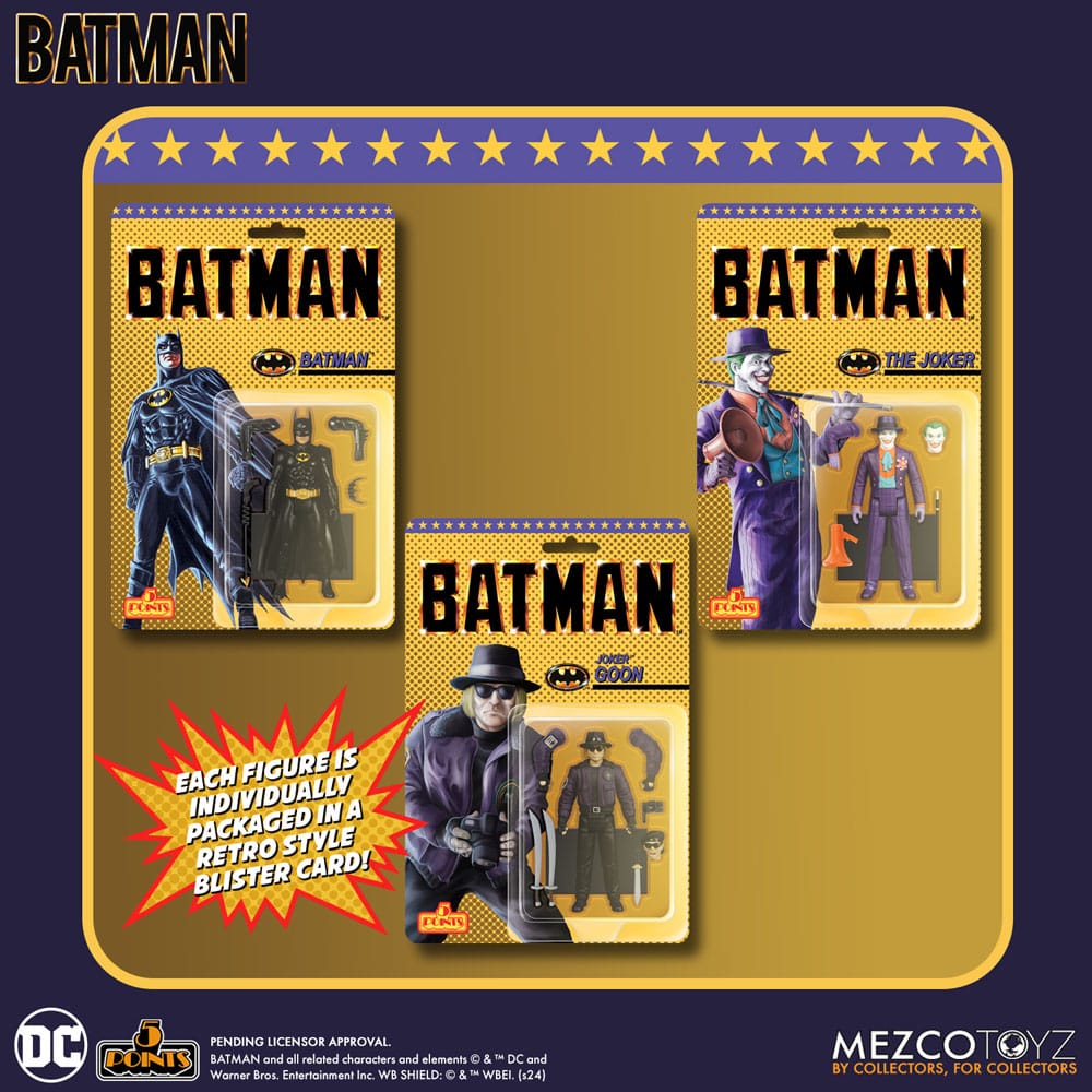 Batman (1989) 5 Points Actionfiguren 9 cm Sortiment (3) - Preorder - ETA: Ende 09.2025