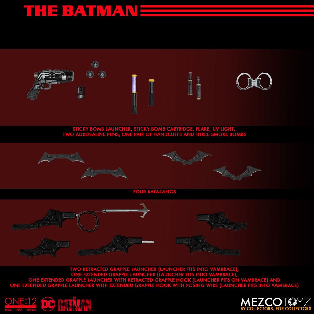 The Batman Actionfigur 1/12 The Batman 17 cm - Versand: 5-7 Tage nach Bestellung