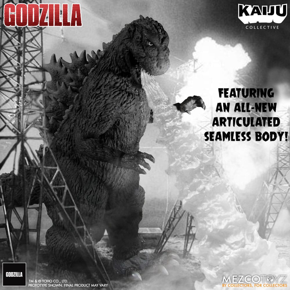 Godzilla (1954) Kaiju Collective Actionfigur Godzilla - Black & White Edition 20 cm - Preorder - ETA: 27.11.2025