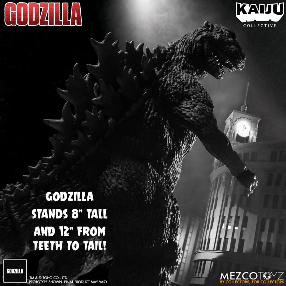 Godzilla (1954) Kaiju Collective Actionfigur Godzilla - Black & White Edition 20 cm - Preorder - ETA: 27.11.2025