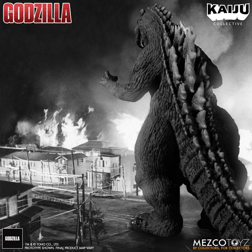 Godzilla (1954) Kaiju Collective Actionfigur Godzilla - Black & White Edition 20 cm - Preorder - ETA: 27.11.2025
