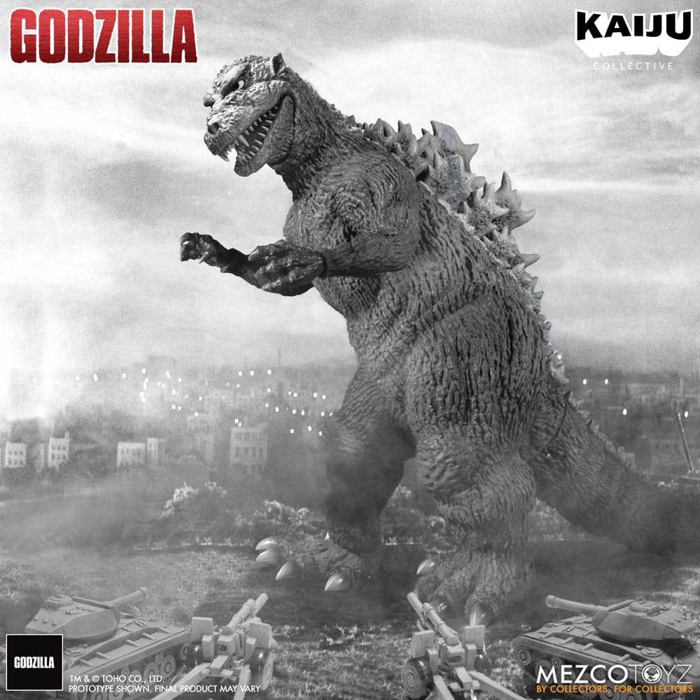 Godzilla (1954) Kaiju Collective Actionfigur Godzilla - Black & White Edition 20 cm - Preorder - ETA: 27.11.2025