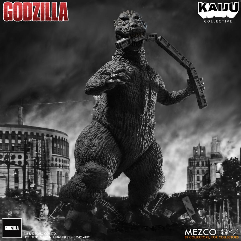 Godzilla (1954) Kaiju Collective Actionfigur Godzilla - Black & White Edition 20 cm - Preorder - ETA: 27.11.2025