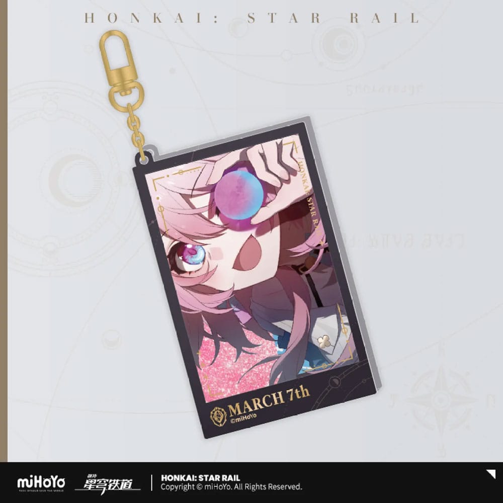Honkai: Star Rail Countdown Departure Series Acryl Schlüsselanhänger March 7th Glitter 9 cm - Versand: 7 Tage nach Bestellung