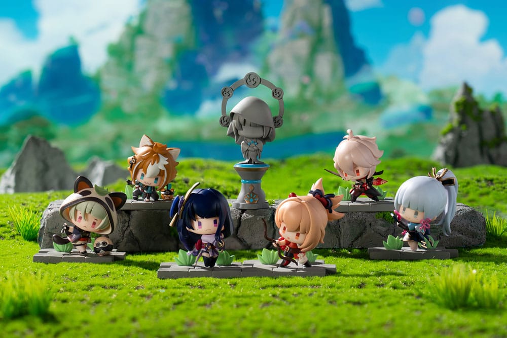 Genshin Impact Battle Scene Collection Mini-Figuren 6er-Pack Inazuma Edition 6 cm - Versand: 5-7 Tage nach Bestellung