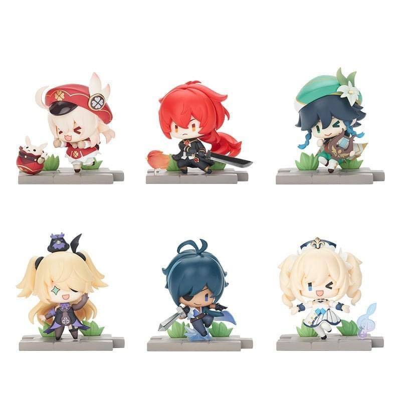 Genshin Impact Battle Scene Series Sammelfiguren 6er-Pack Mondstadt Edition 5 cm - Preorder - ETA: 09.10.2025