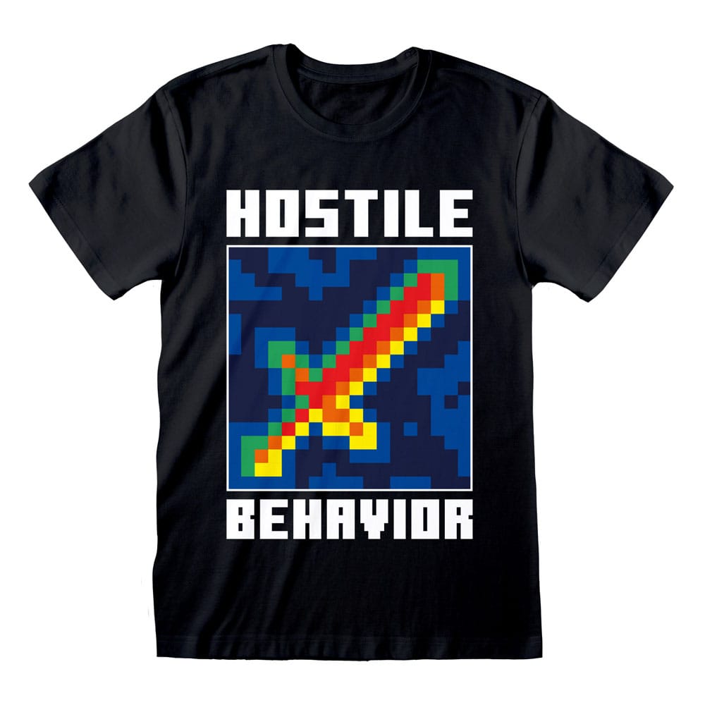 Minecraft T-Shirt Hostile Behavior Größe M - Versand: 5-7 Tage nach Bestellung