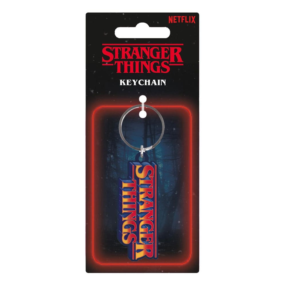 Stranger Things Gummi-Schlüsselanhänger Retro Logo 6 cm - Preorder - ETA: 11.08.2026