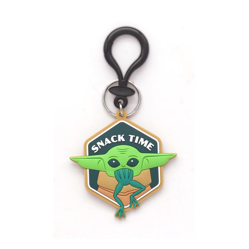 Star Wars Soft Touch PVC Taschenanhänger Baby Yoda Snackzeit - Preorder - ETA: 03.03.2026