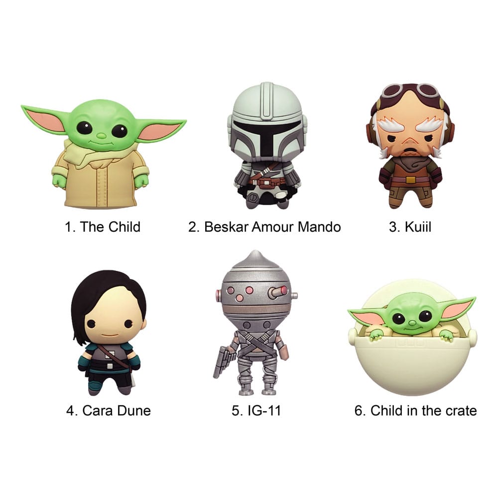 Star Wars: The Mandalorian 3D 3D Magnete Series 1 Display (12) - Versand: 5-7 Tage nach Bestellung