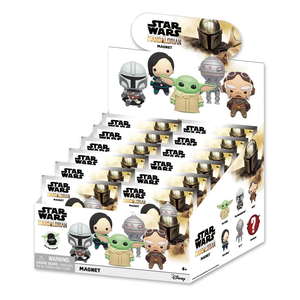 Star Wars: The Mandalorian 3D 3D Magnete Series 1 Display (12) - Versand: 5-7 Tage nach Bestellung