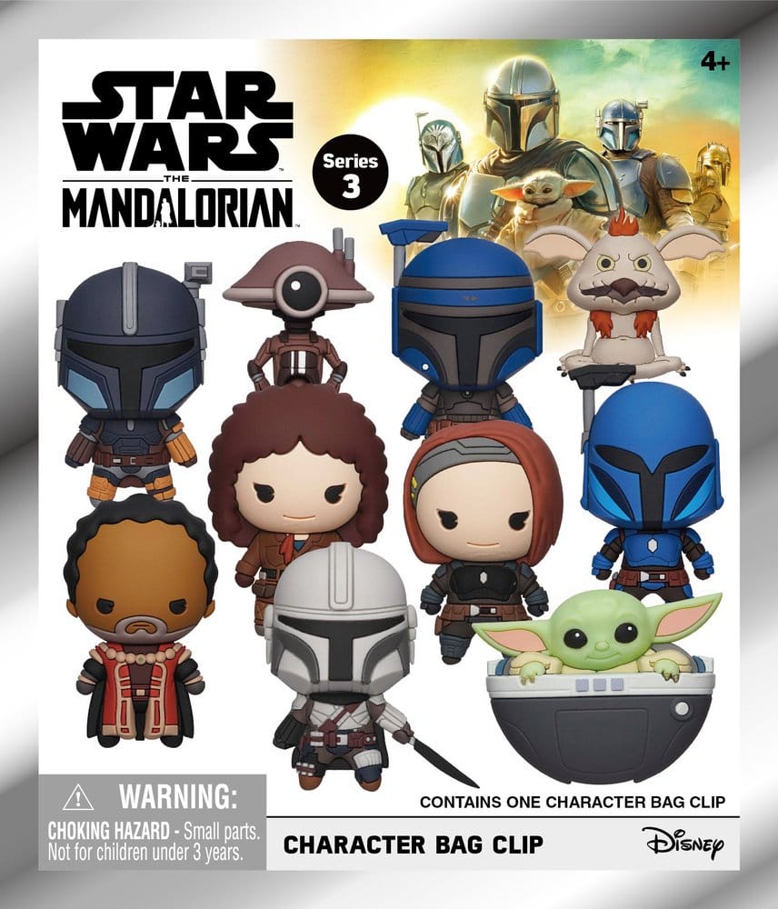 Star Wars The Mandalorian 3D PVC-Taschenanhänger Serie 3 Blind Bag Display (24) - Preorder - ETA: 26.10.2026