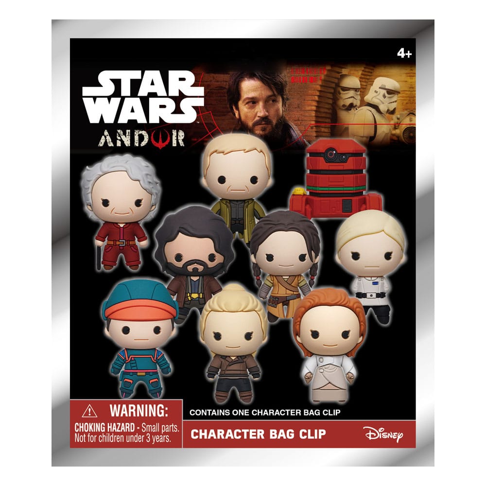 Star Wars 3D PVC-Taschenanhänger Andor Display (24) - Preorder - ETA: 25.02.2026
