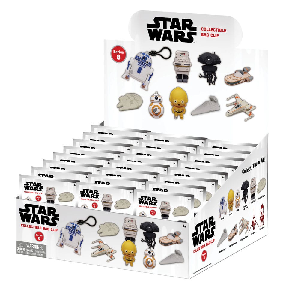 Star Wars PVC-Taschenanhänger Series 8 Power Of Force Display (24) - Preorder - ETA: 03.12.2025